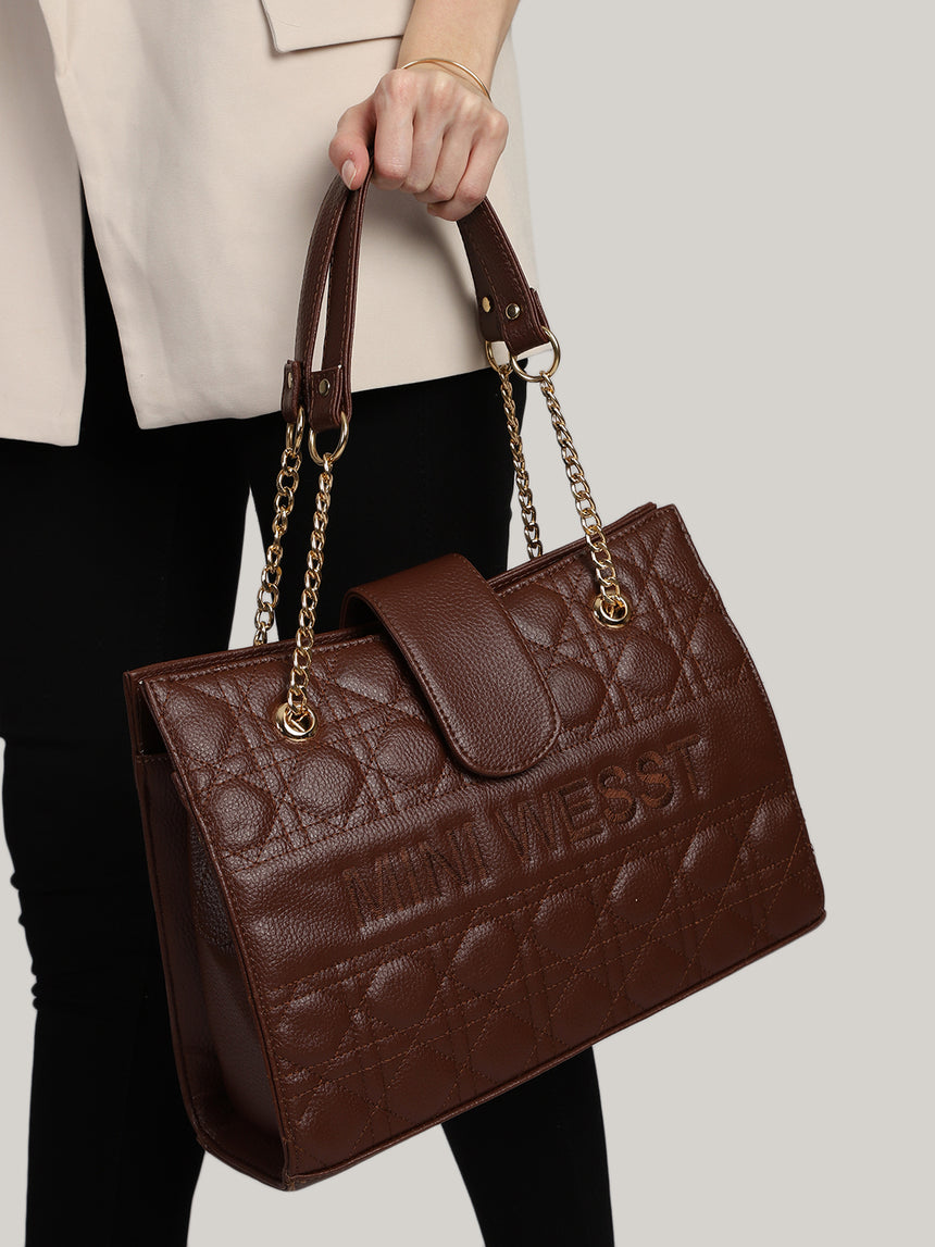 Mini Wesst Brown Signature Tote