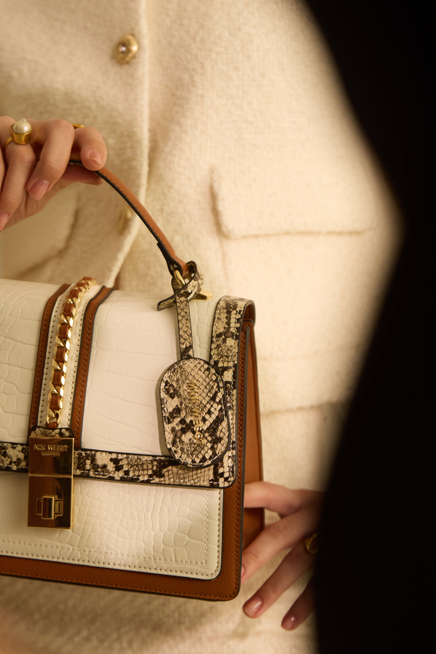 Default Title Bella Luxe White Handbag