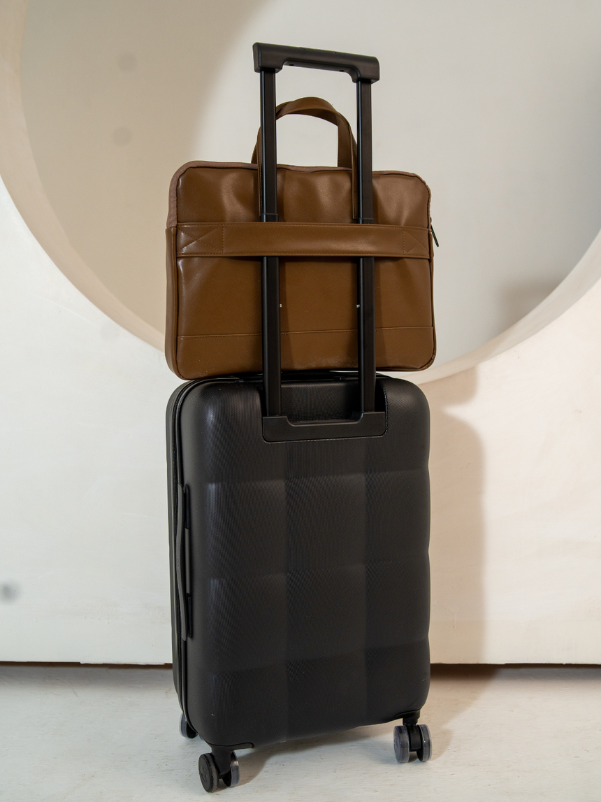 Burbon Whiskey Brown London Laptop Bag