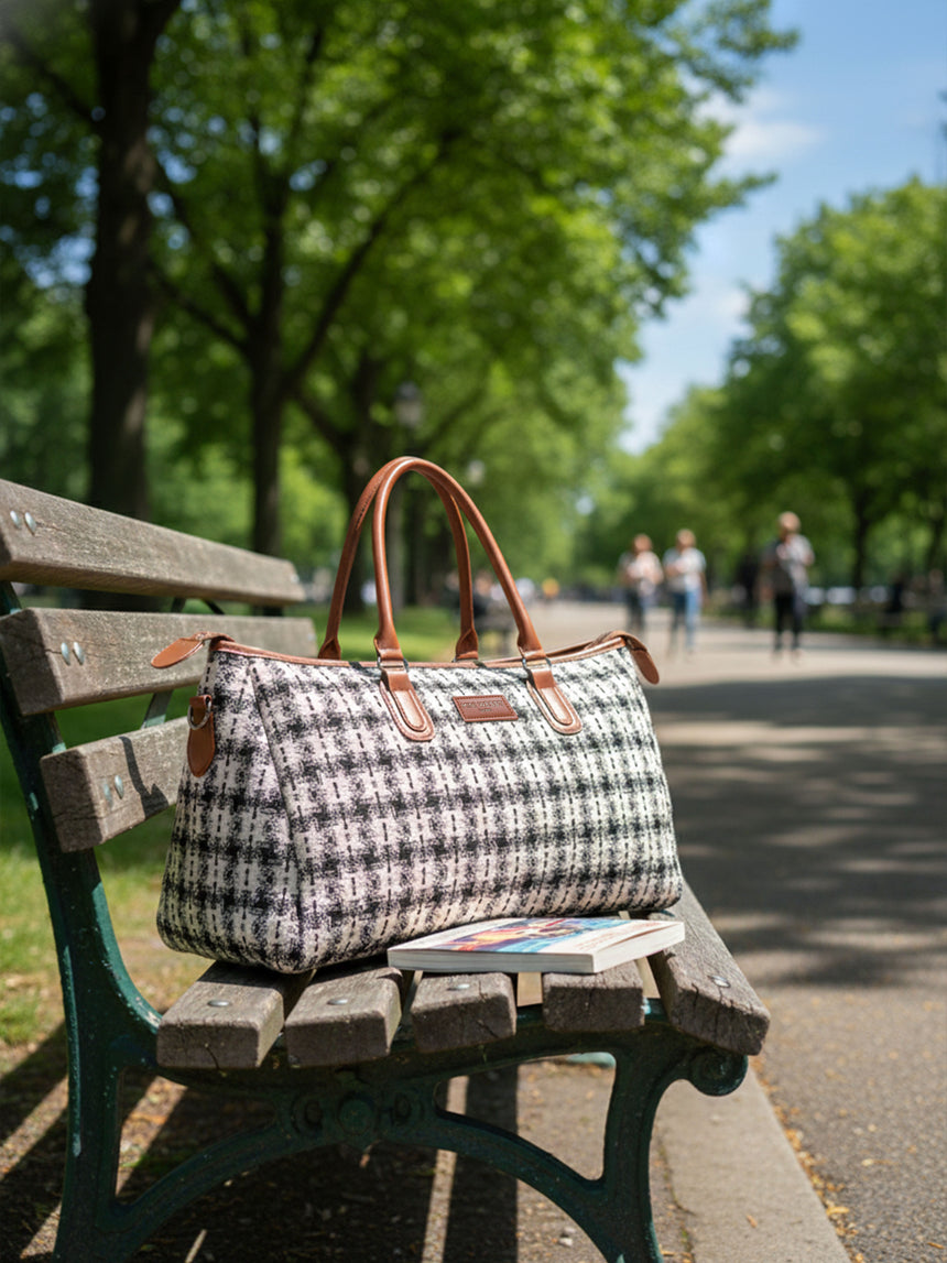 Wall Street Brown and Black London Duffle Bag