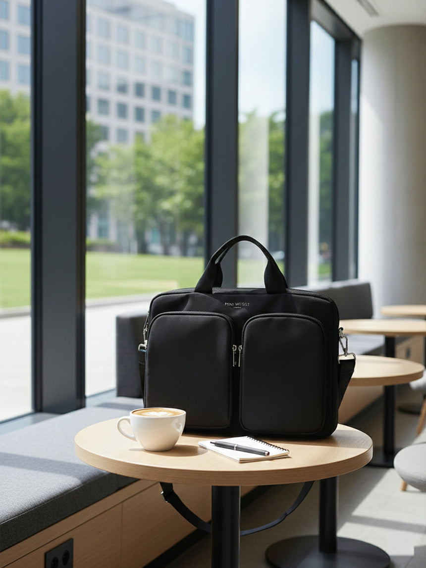 Cairo Luxe Black London Laptopbag