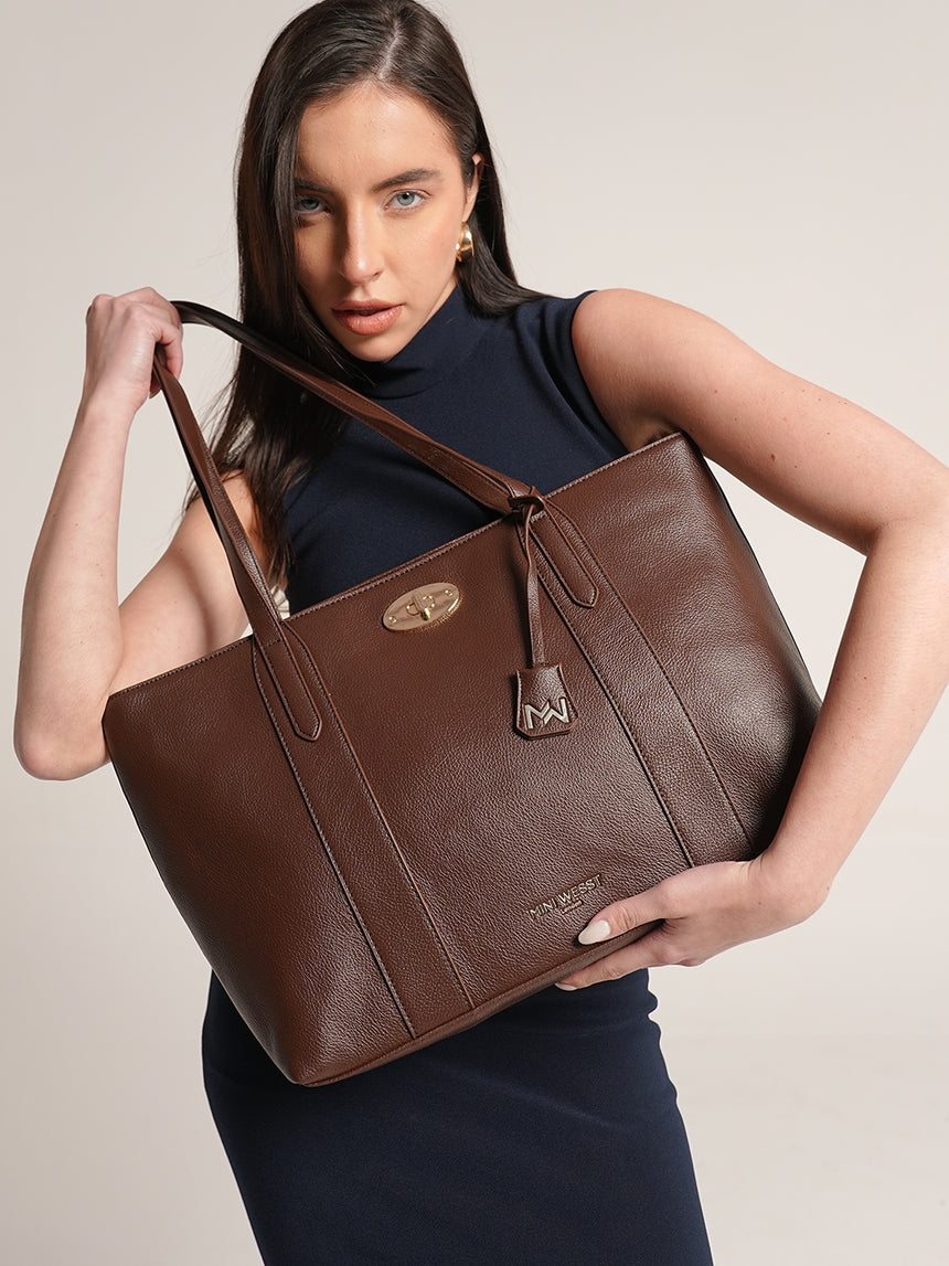 Ava Classic Brown Tote