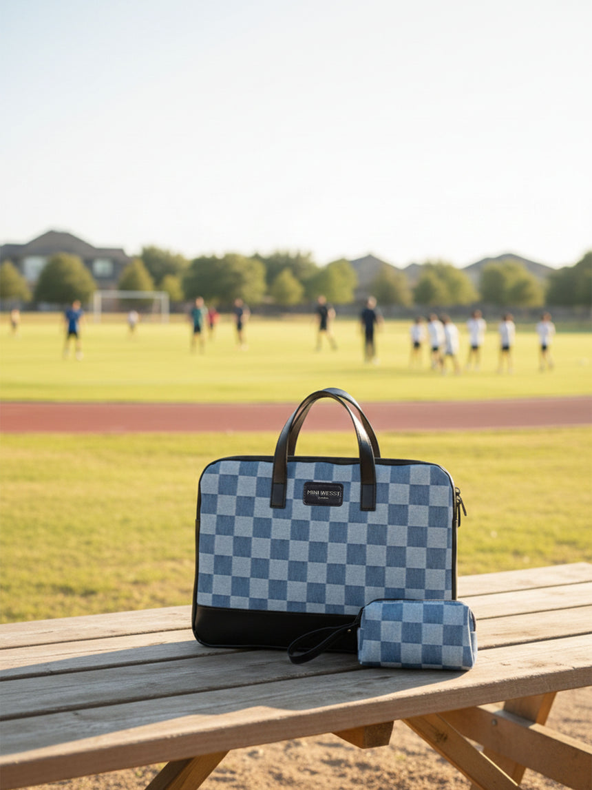 Bourbon Blue London Street Bag With Pouch