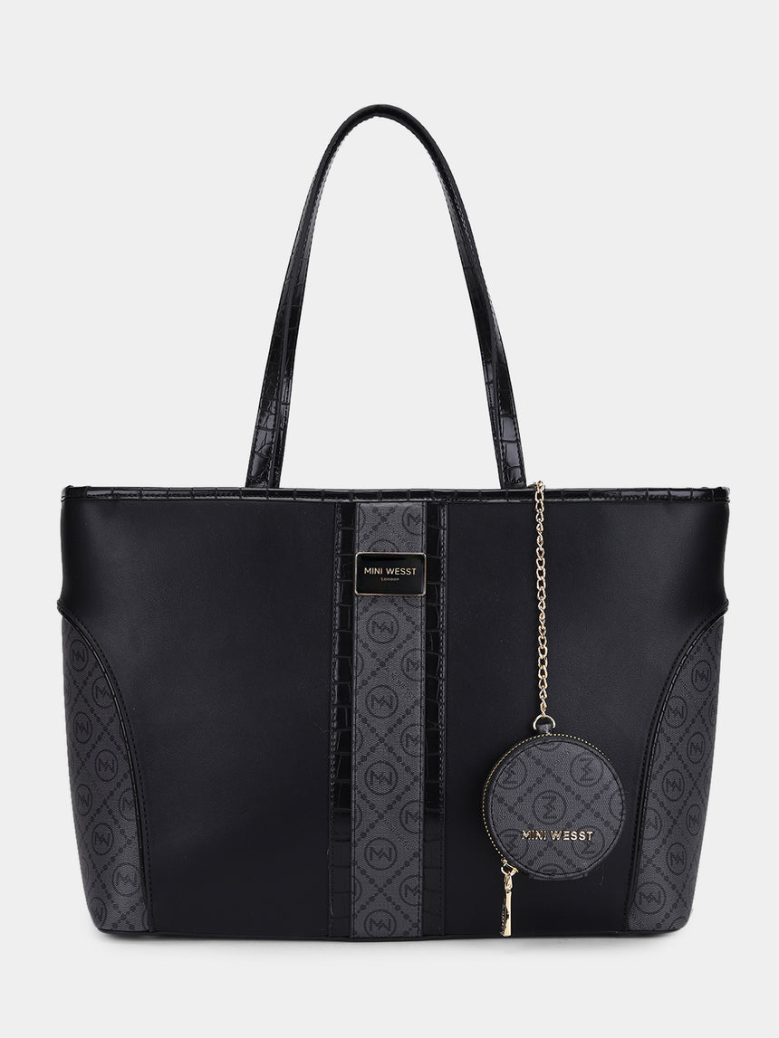 Piccadilly Square Black London Tote