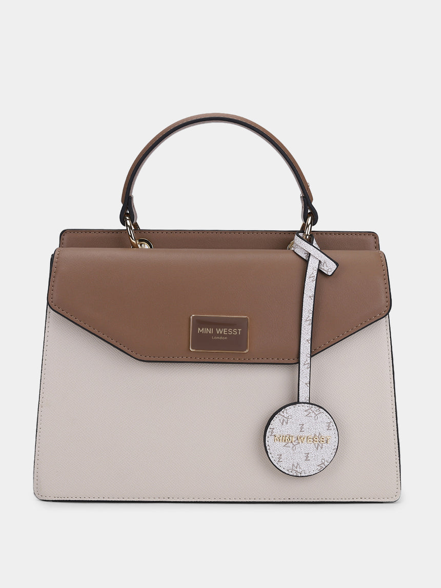 Yin & Yang Luxe Beige London Handbag