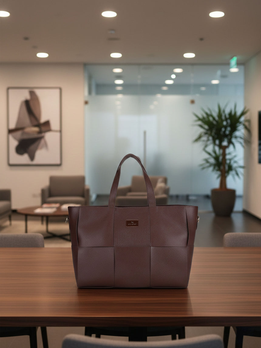 Executive Brown Tote Bag