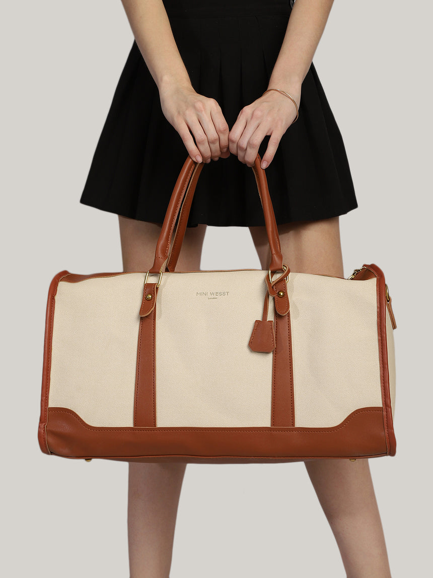 Las Vegas Beige and Brown London Duffle