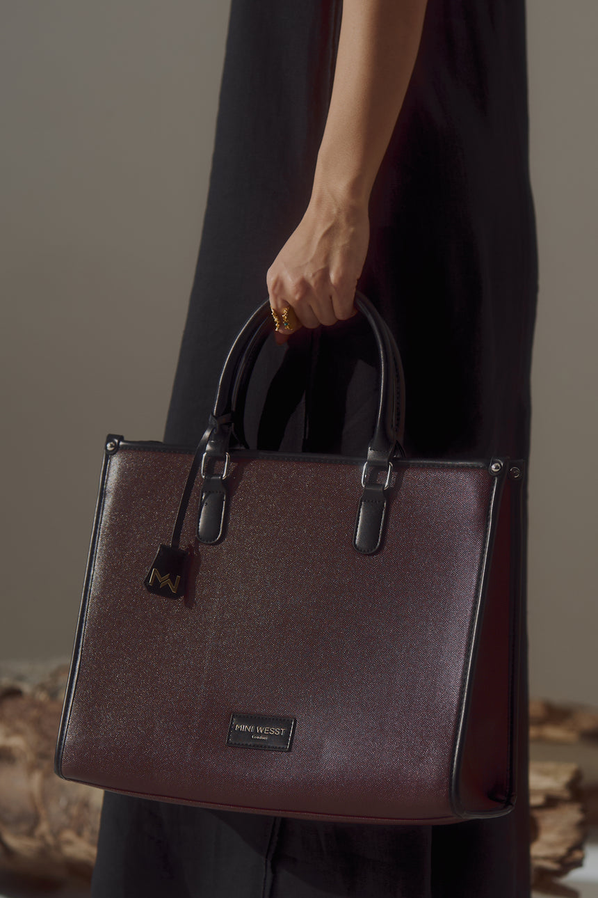 Times Square Luxury Brown London Tote