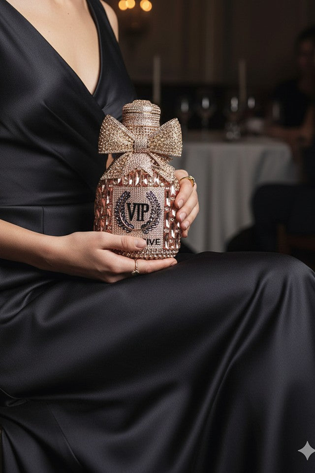 Champagne Vip Multicolor Clutch