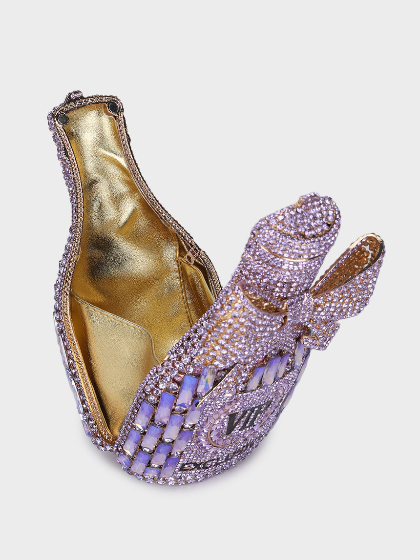 Champagne Vip Multicolor Clutch
