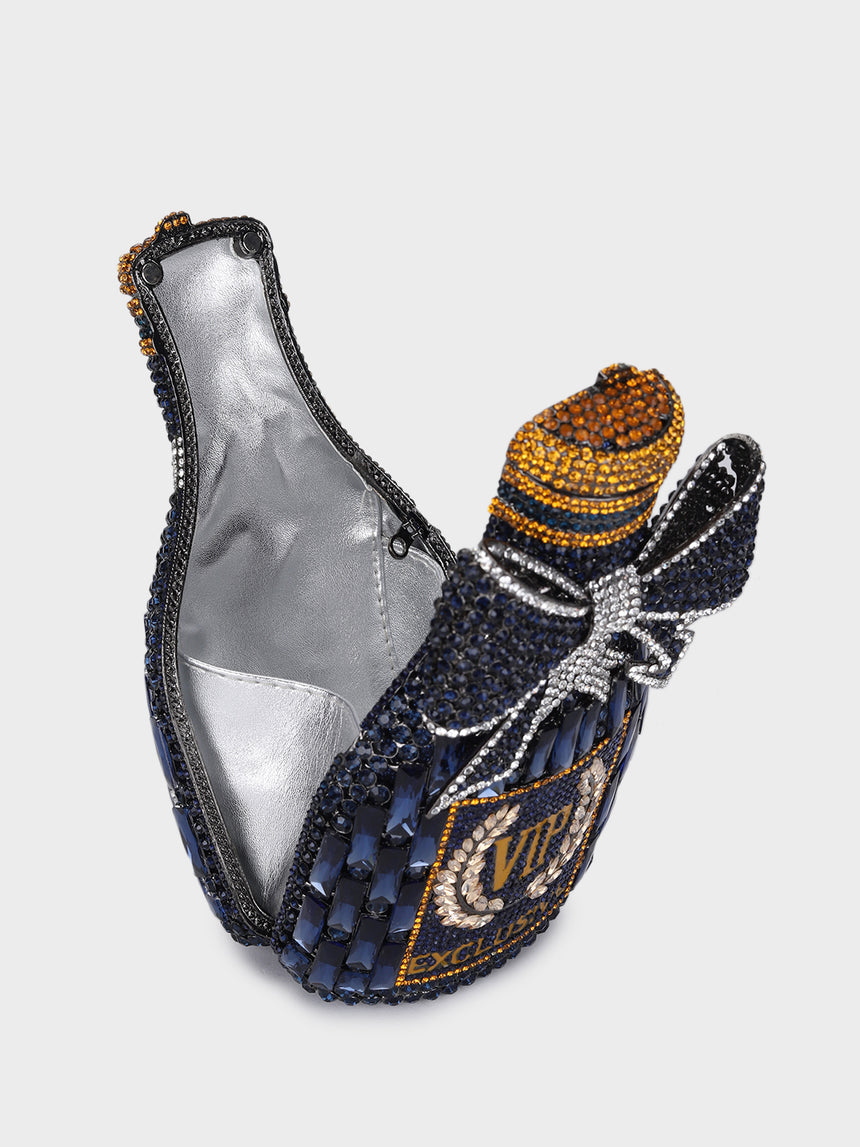 Champagne Vip Multicolor Clutch
