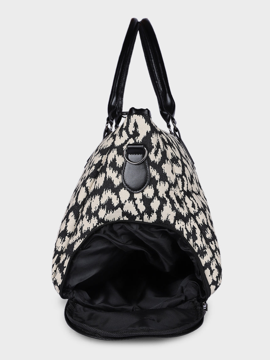 Wall Street Black and White London Duffle Bag