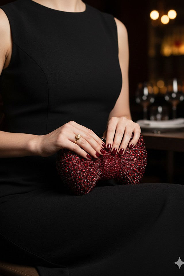 Bow Multicolor Clutch