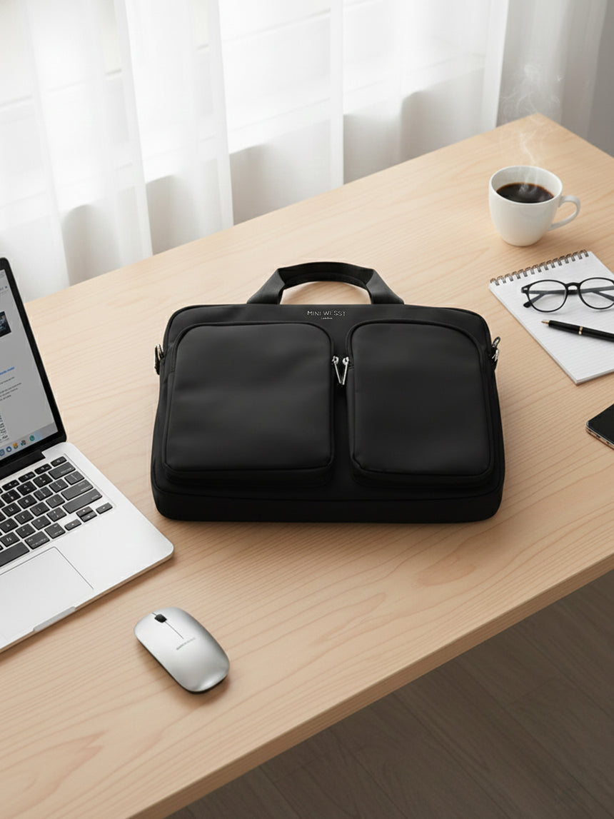 Cairo Luxe Black London Laptopbag