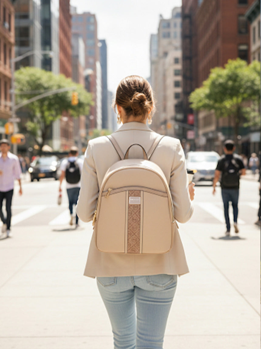 Noha Luxury Beige London Backpack