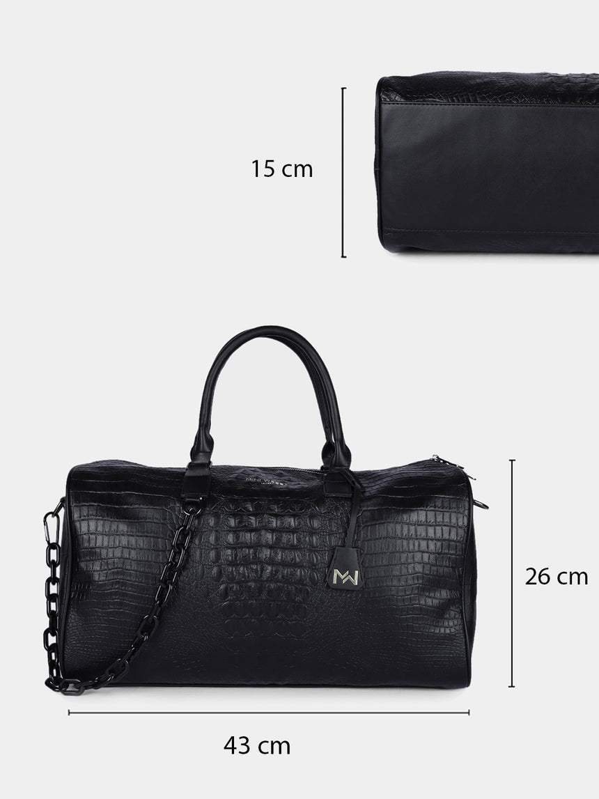 Soho Classic Black Duffle