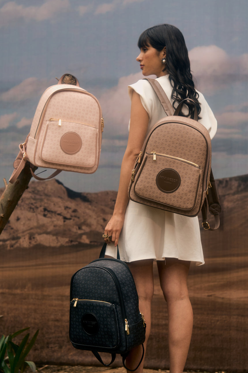 Runway Luxury Brown Backpack