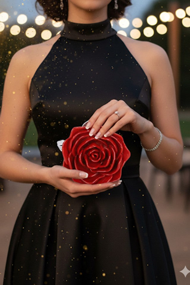 The Rose Red Clutch