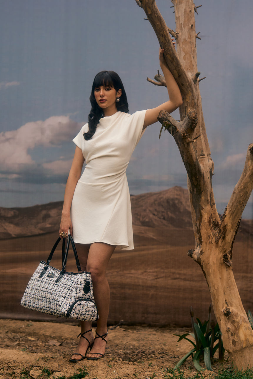 Wall Street White London Duffle Bag