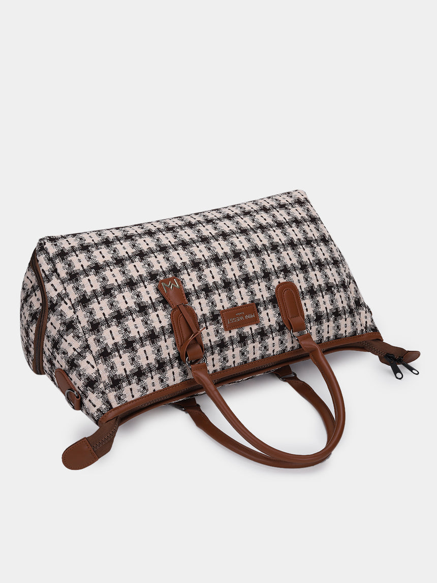 Wall Street Brown and Black London Duffle Bag