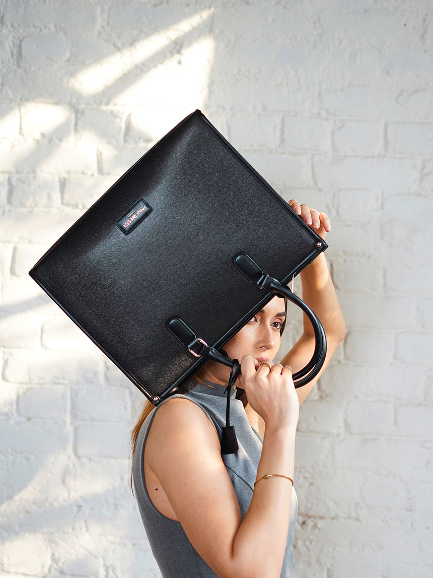 Times Square Luxury Black London Tote