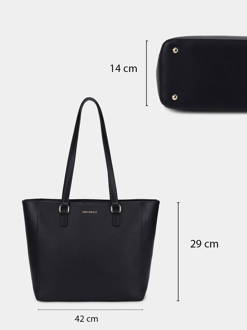 Buckingham Black London Tote