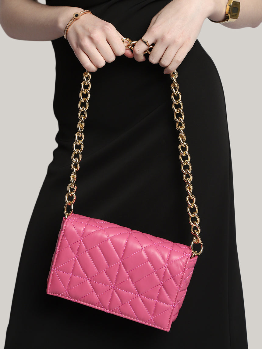 Casual Solid Shoulder Bag
