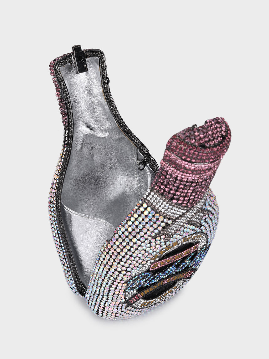 Champagne Multicolor Clutch