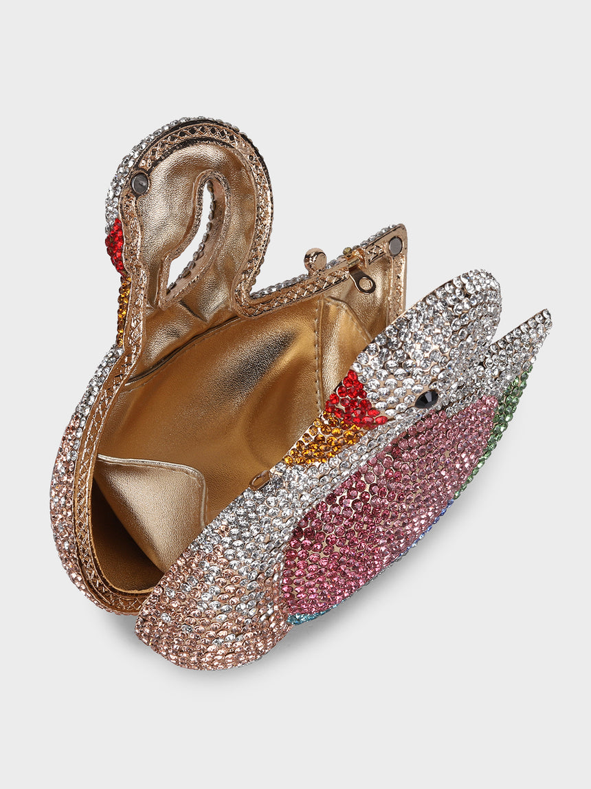 Swan Multicolor Clutch
