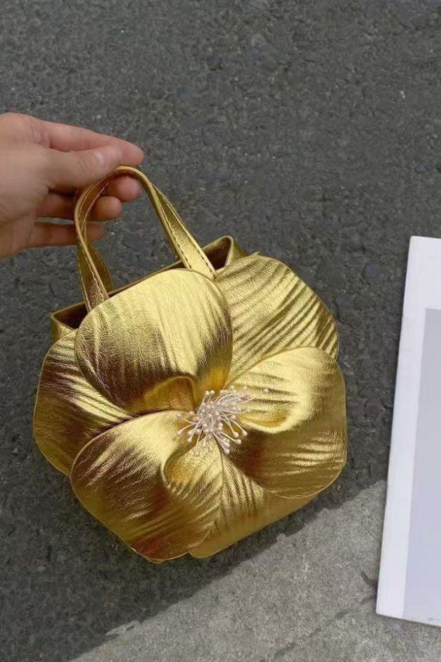 Maryjane Golden Handbag