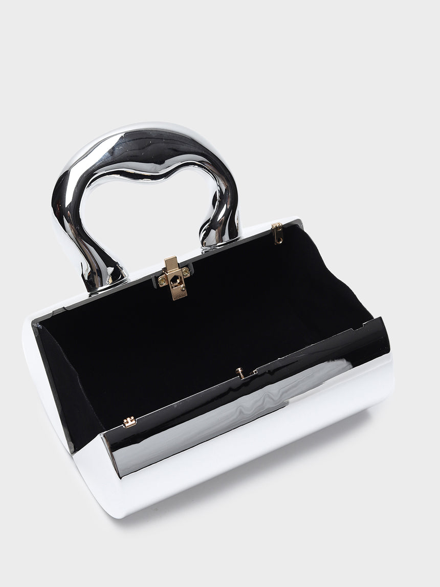 L' Amour Silver Clutch