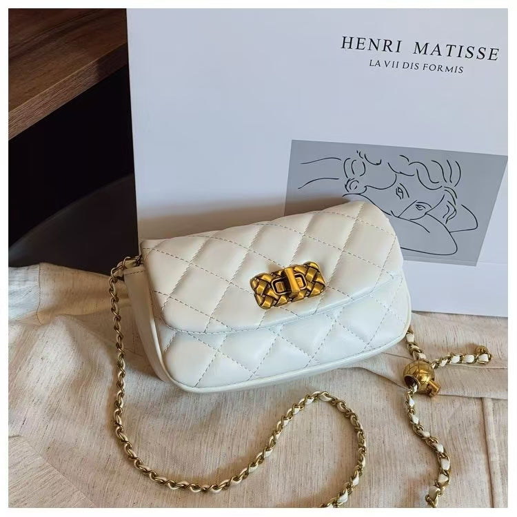 Athena White Sling Bag