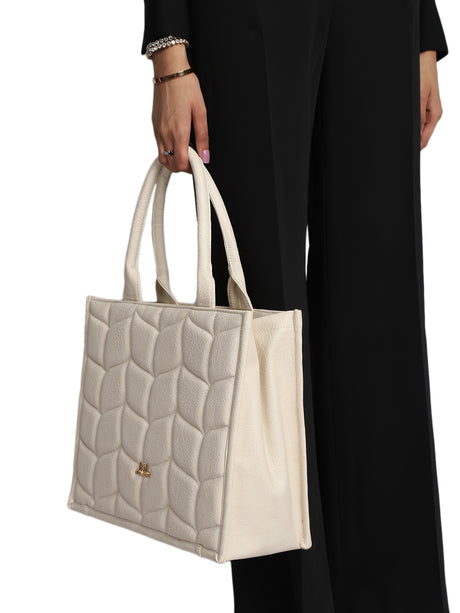 Henley White Tote