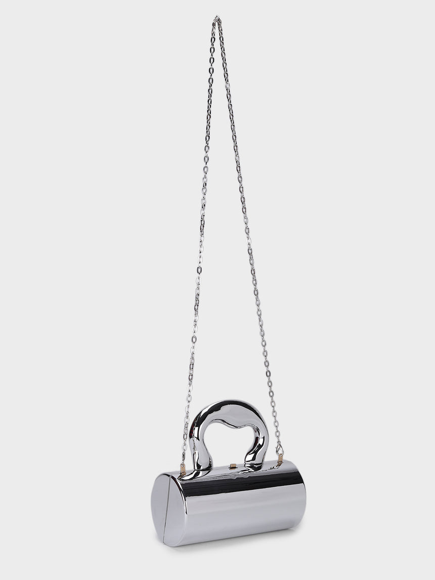 L' Amour Silver Clutch