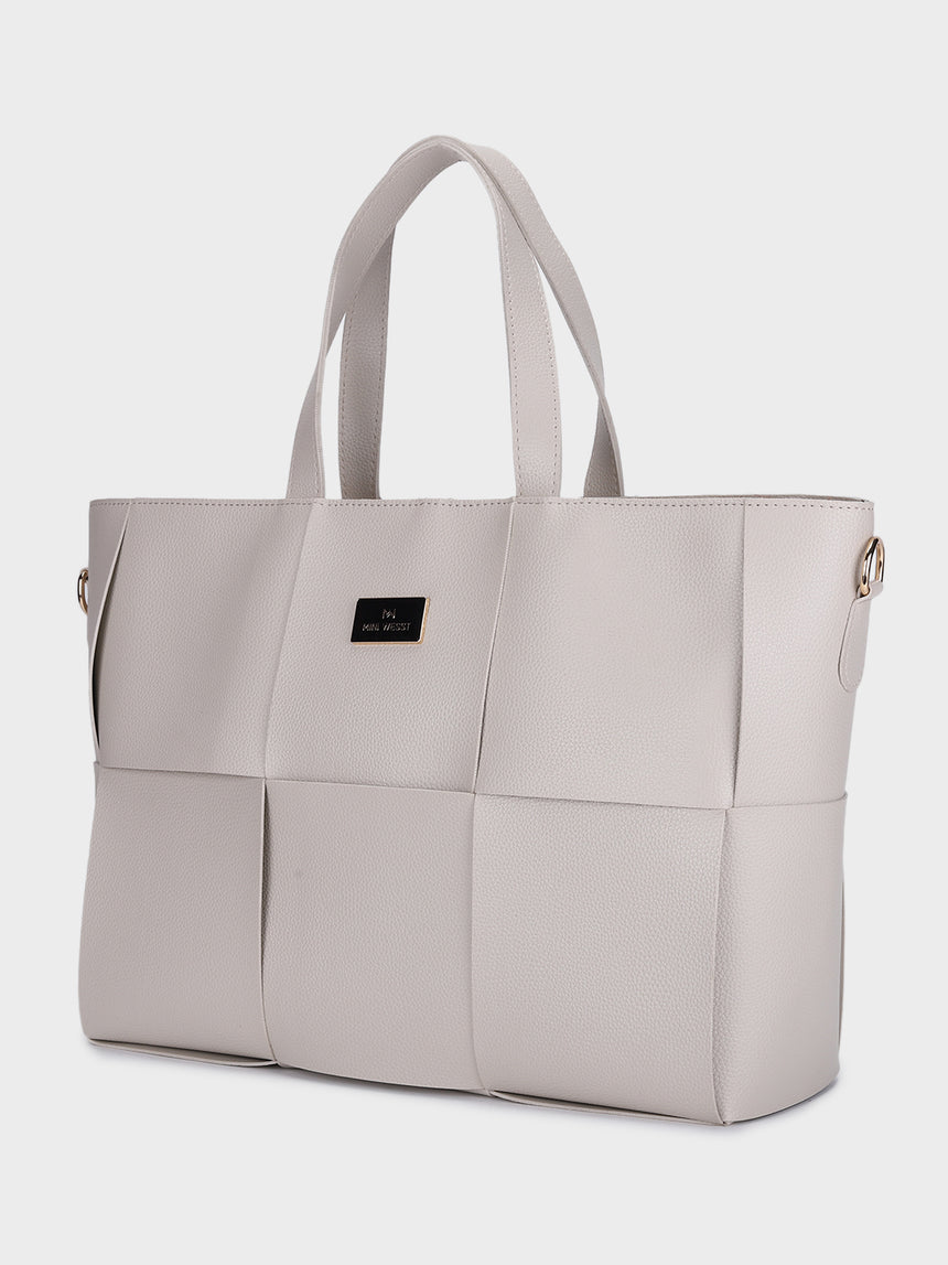 Executive White Tote Bag