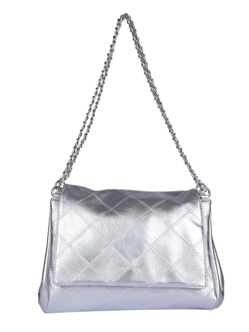 Milan Silver Sling Bag