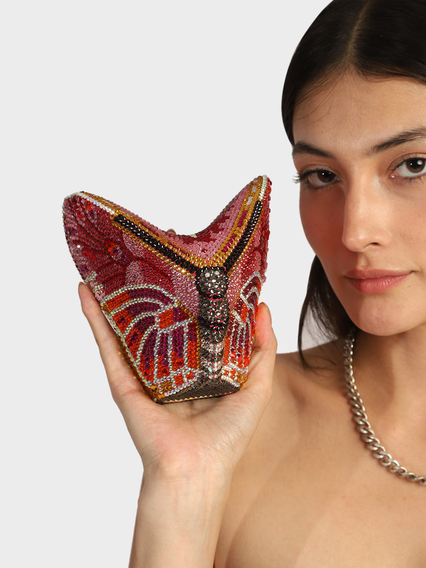 Butterfly Multicoloured Clutch