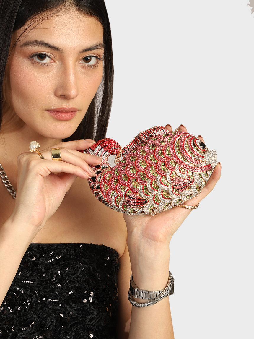 Fish Multicoloured Clutch