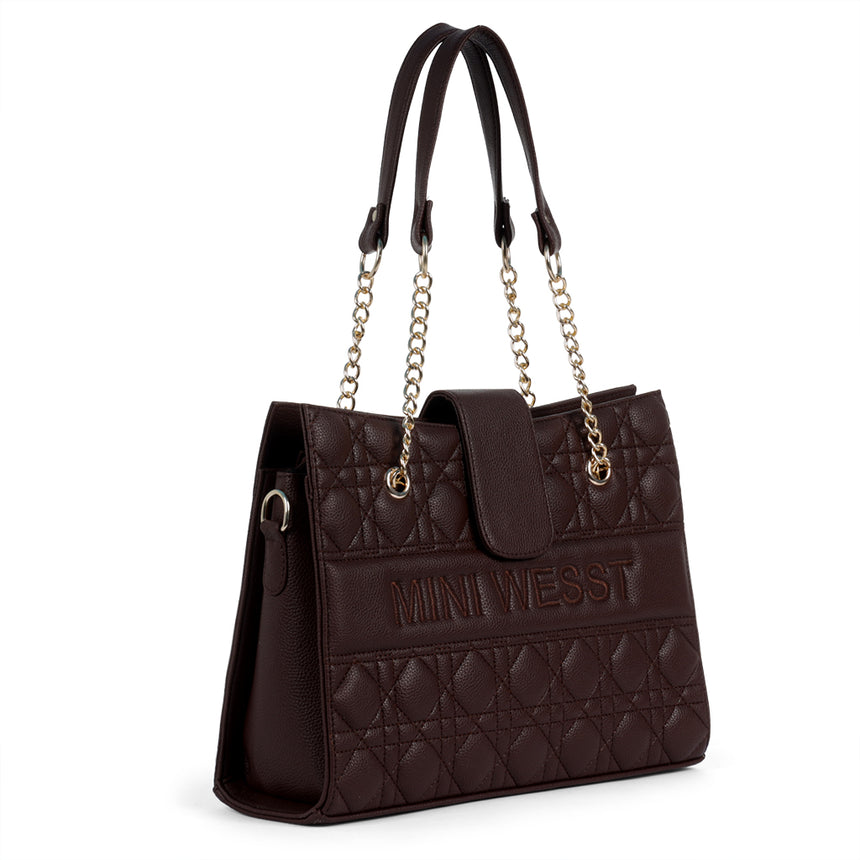 Mini Wesst Brown Signature Tote