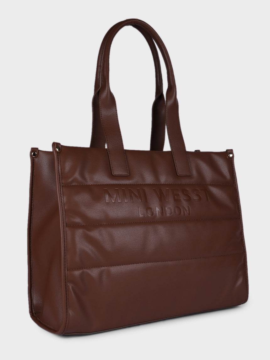 Parisian Luxury Tan London Tote
