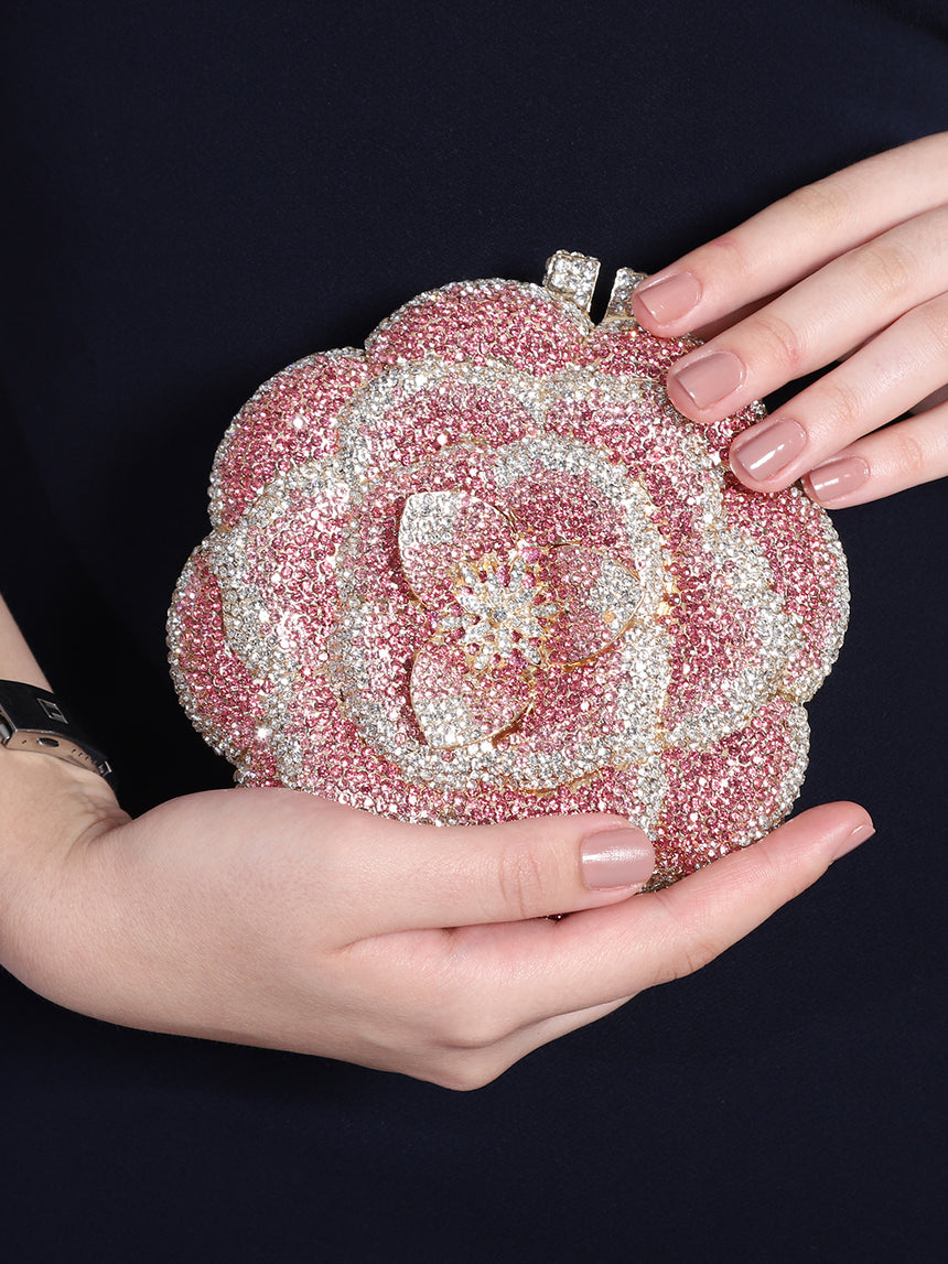 Rose Multicolored Clutch