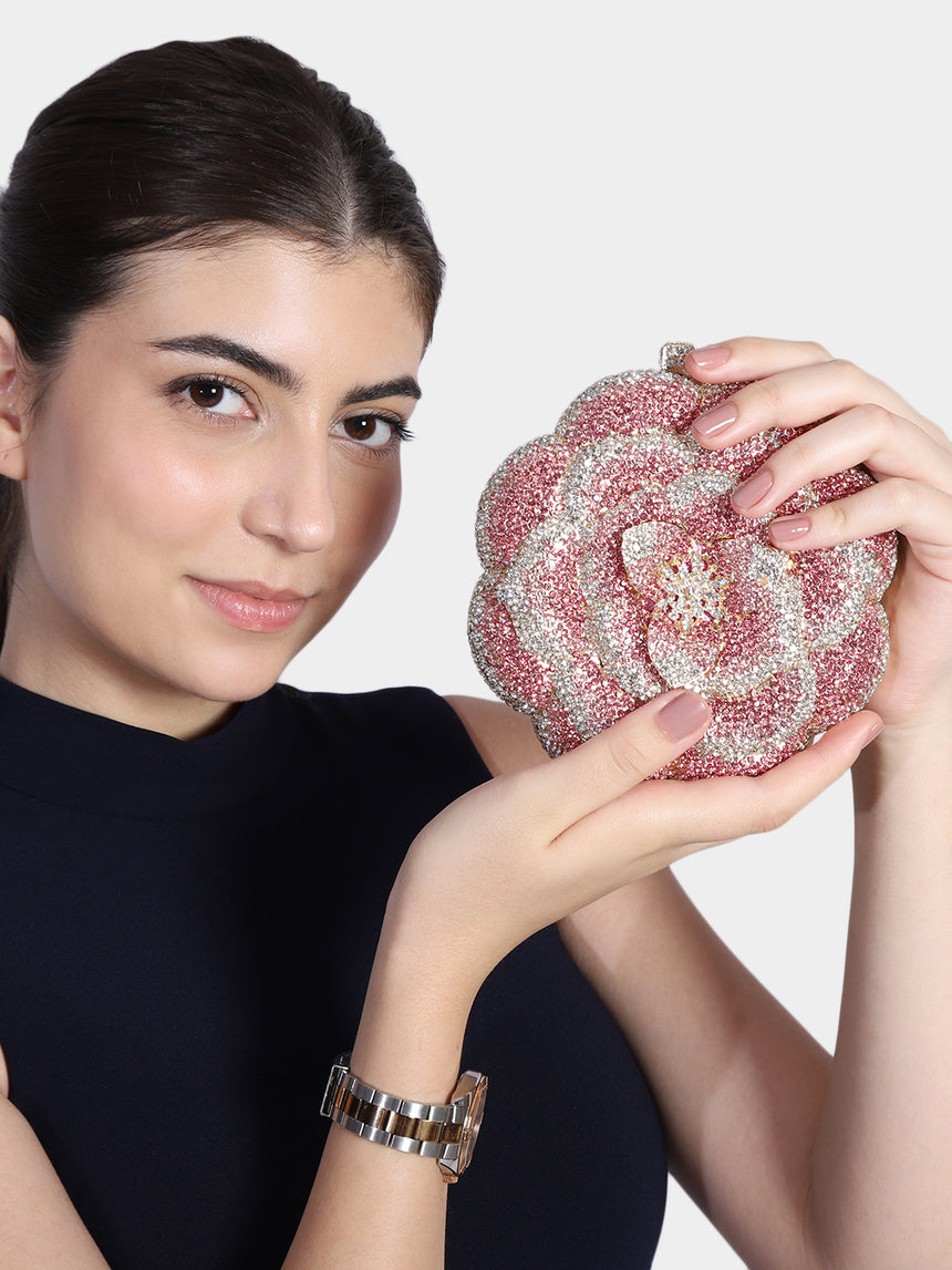 Rose Multicolored Clutch