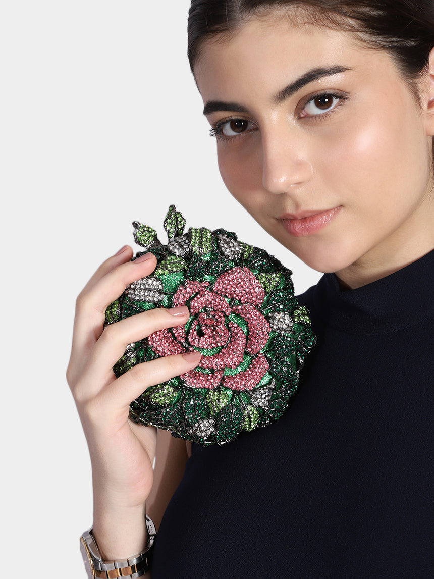 Floral Multicolored Clutch