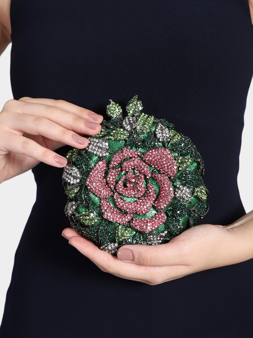 Floral Multicolored Clutch
