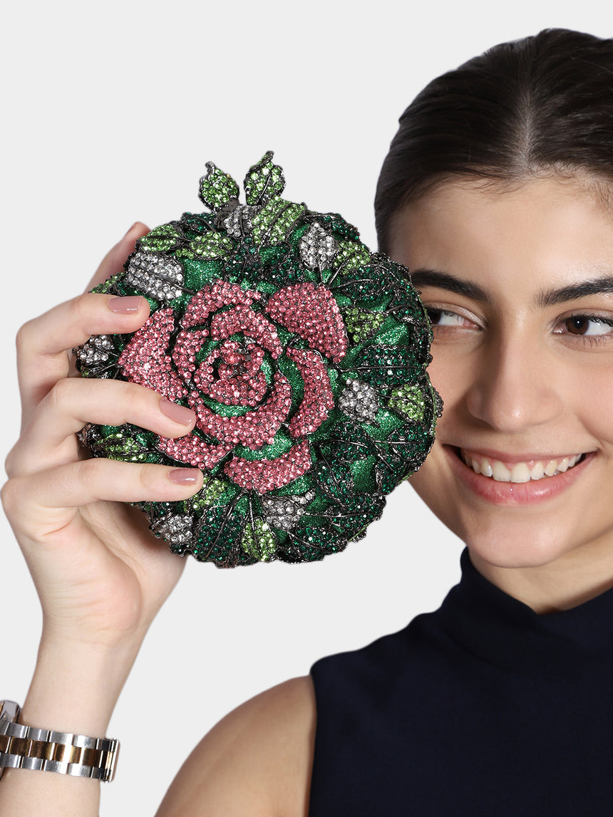 Floral Multicolored Clutch