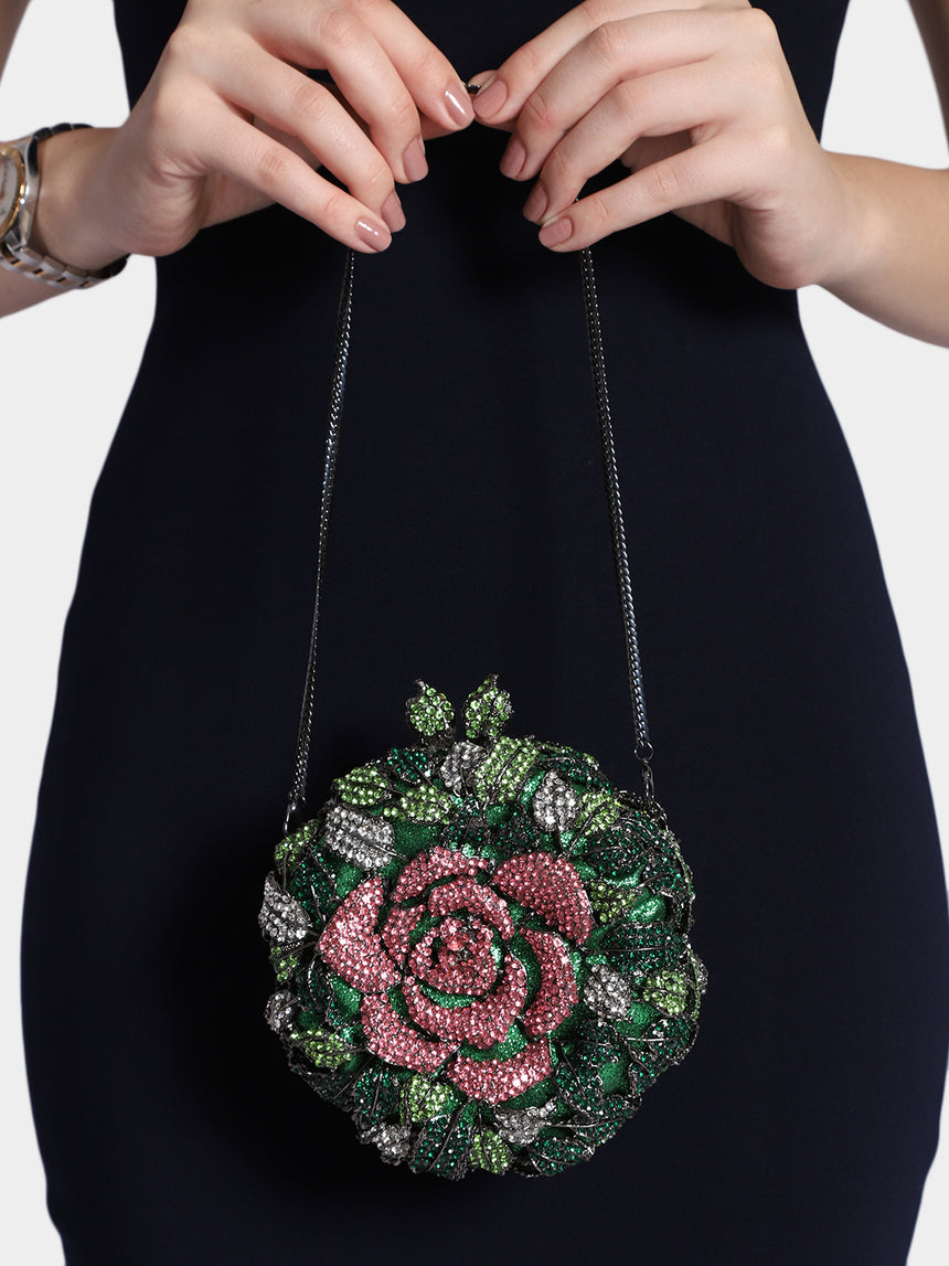 Floral Multicolored Clutch