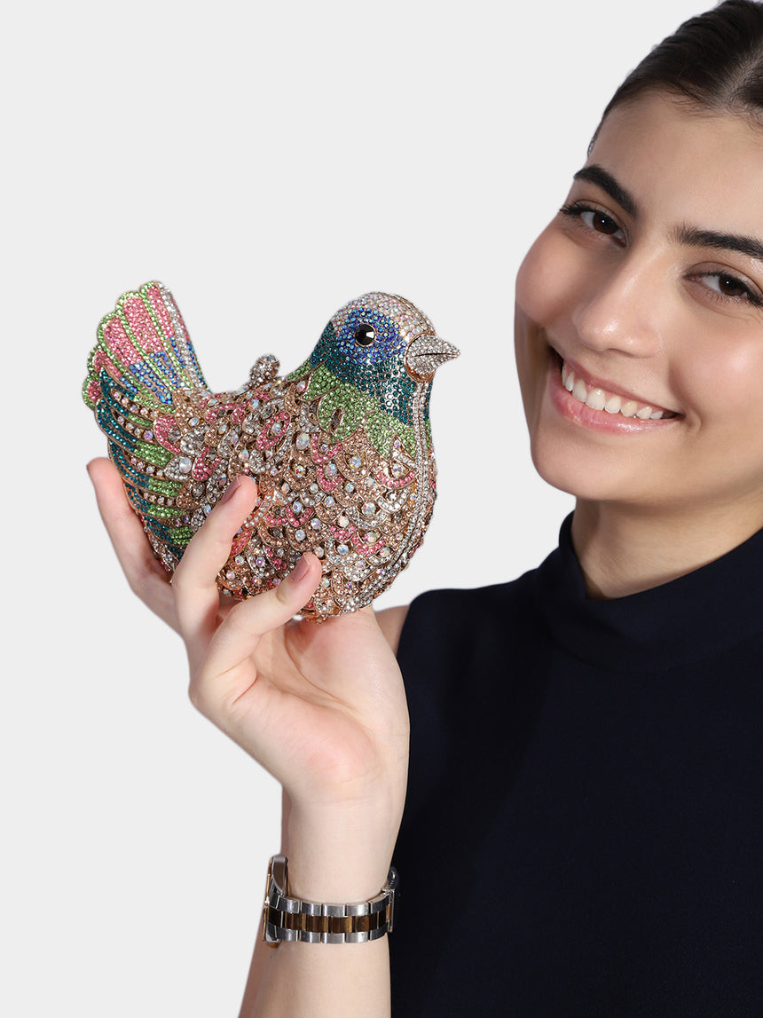 Birdie Multicolored Clutch
