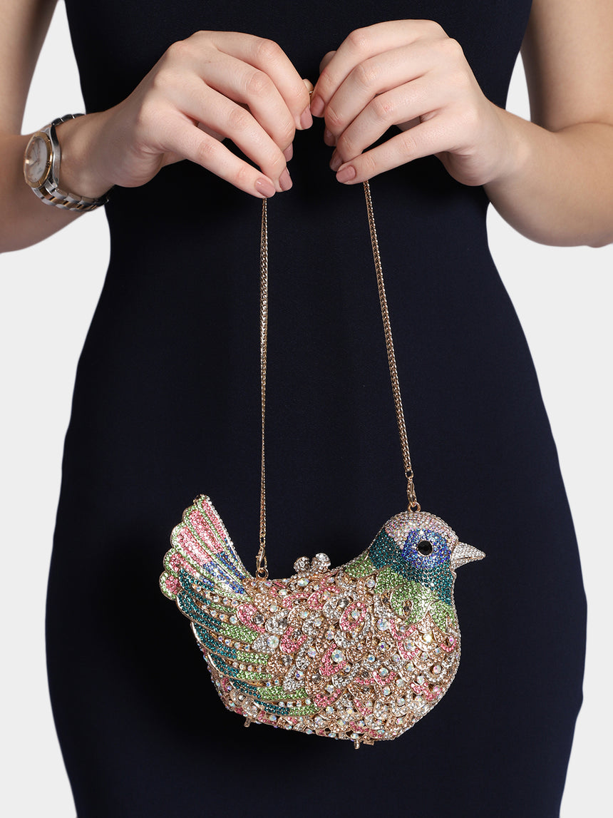 Birdie Multicolored Clutch