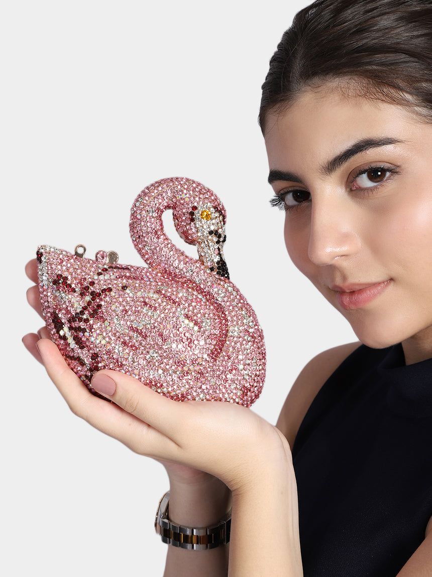 Swan Multicolored Clutch