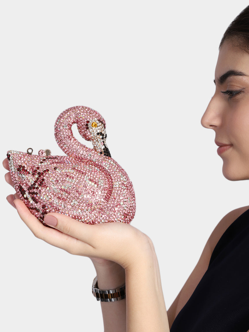 Swan Multicolored Clutch